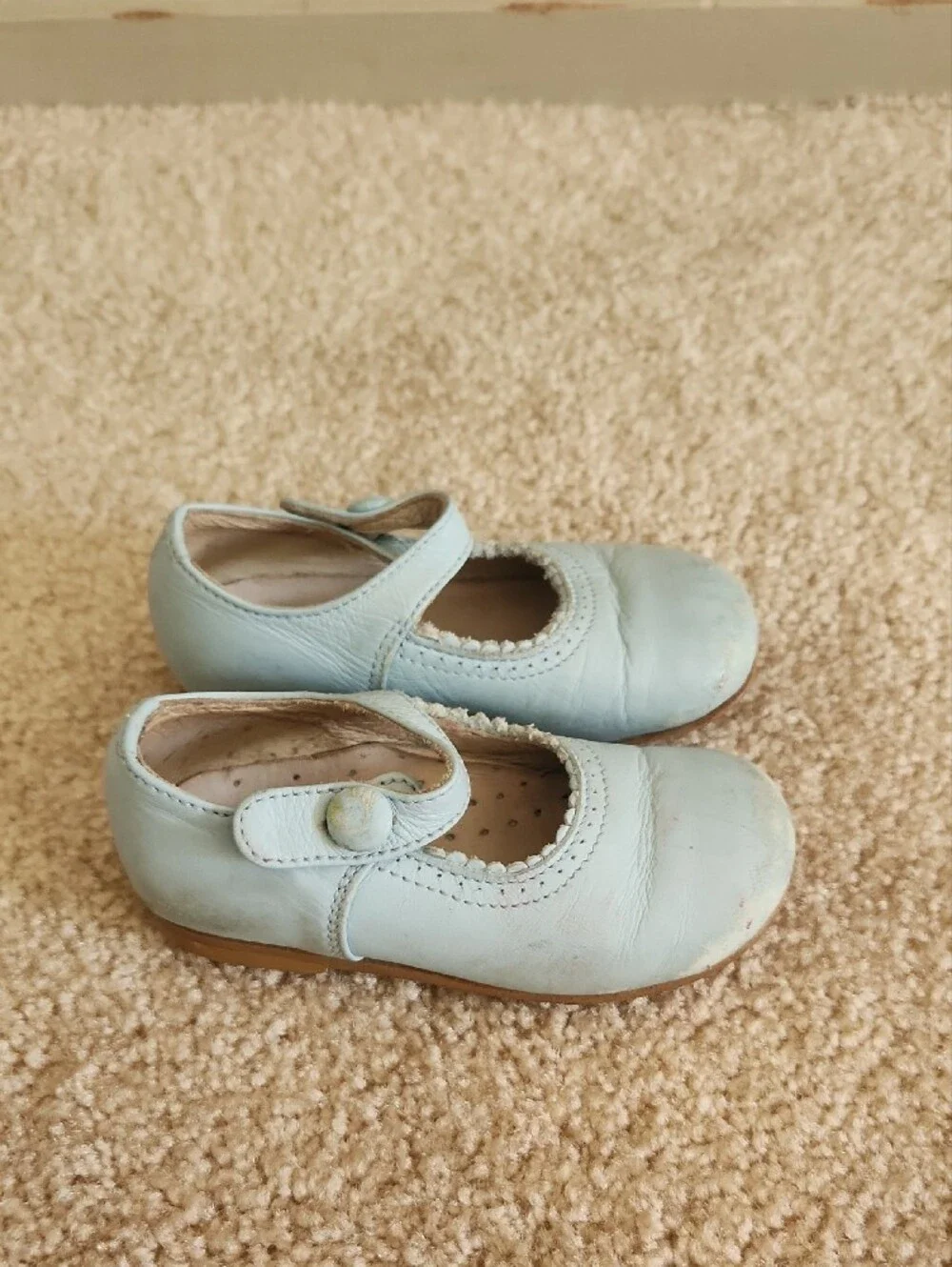 Sal & Pimenta Girls Blue Mary Jane Shoes Classic Strap Size US 5/ 5.5/ EU 21